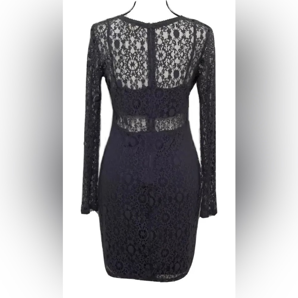 Black Swan Grey Lace Dress, Size Small - Picture 2 of 8